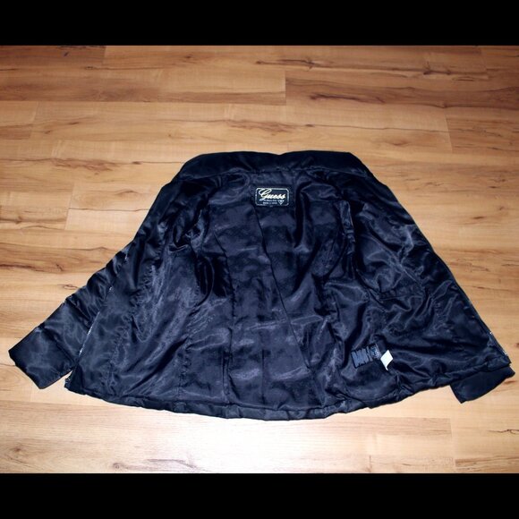 Vintage Y2K Down Filled Belted GUESS Winter Puffer Coat - Picture 9 of 12